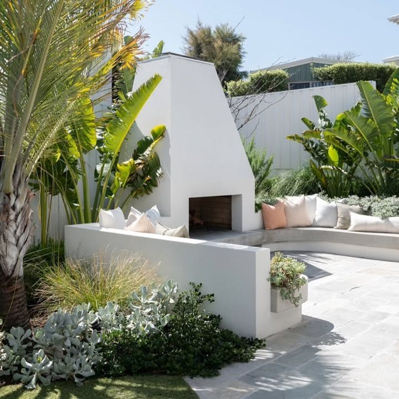 Minimal Hardscape Seating Areas