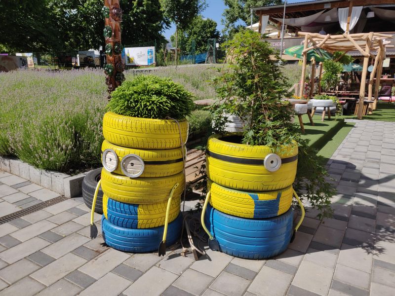 Tire Planter Towers