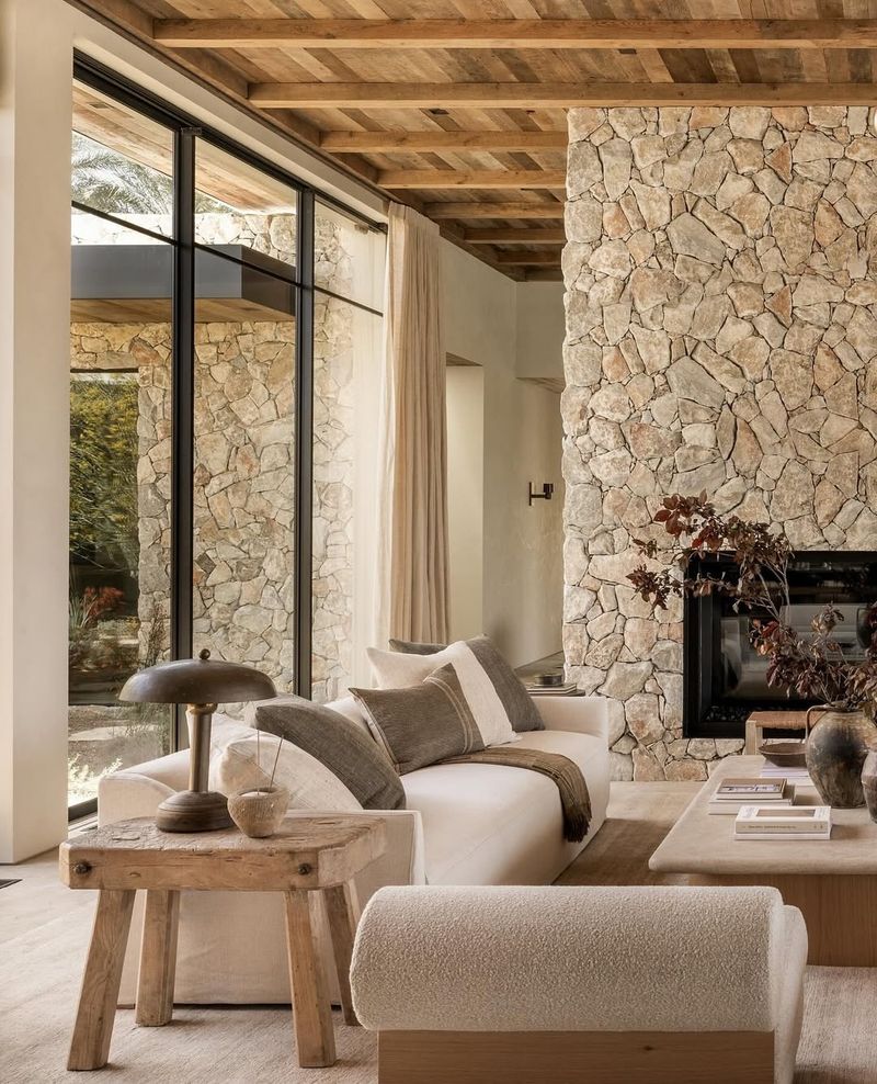 Natural Materials Like Wood, Stone, And Wool