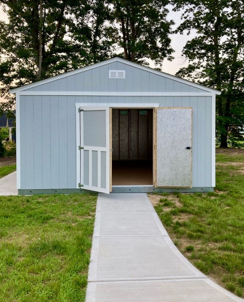 Outdoor Storage Buildings Not Screened Or Properly Permitted