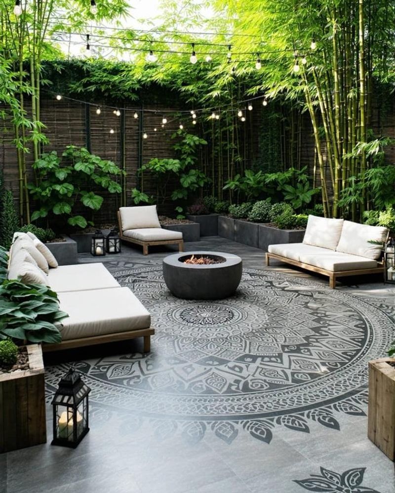 Hardscaped Seating Areas With Minimal Planting