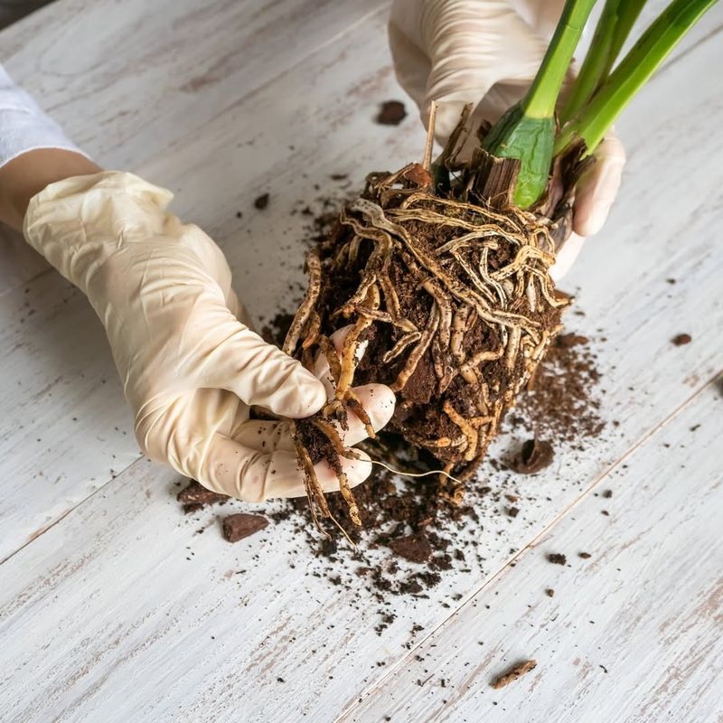 Trim Away Rotted And Damaged Root Sections