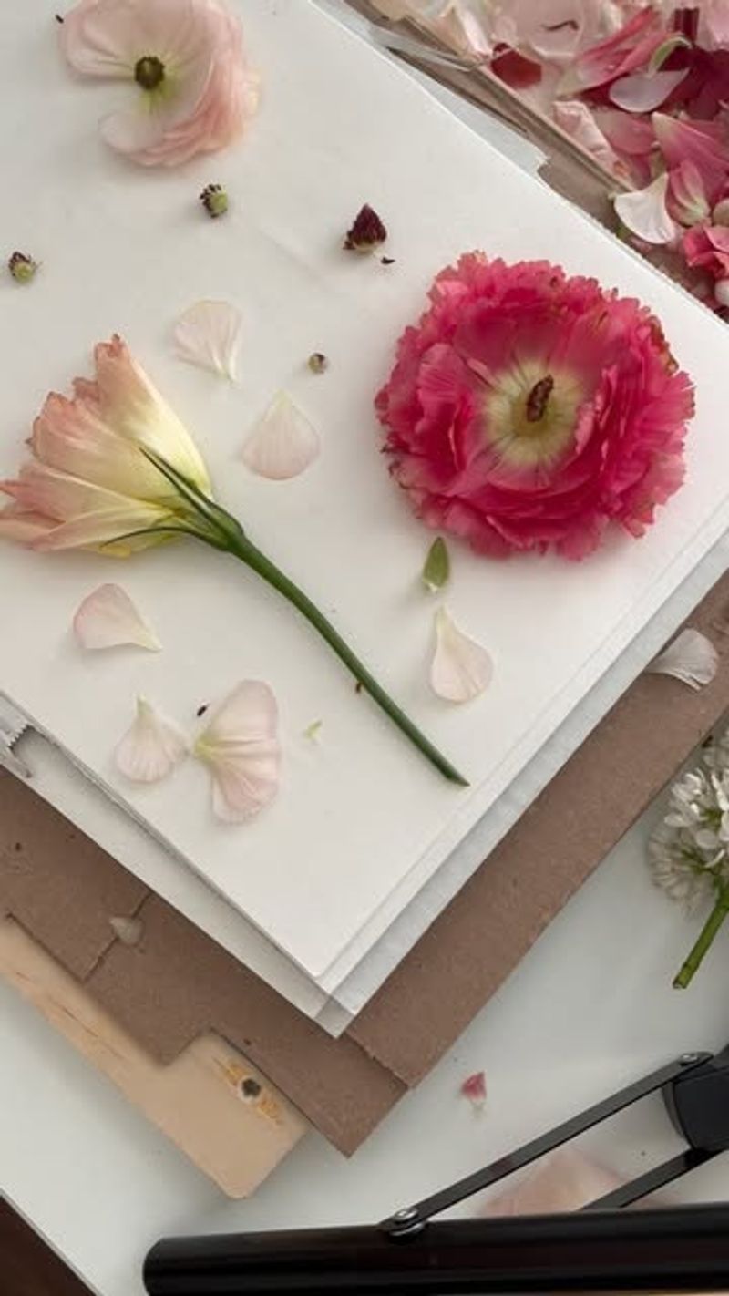 Pressing Between Heavy Books