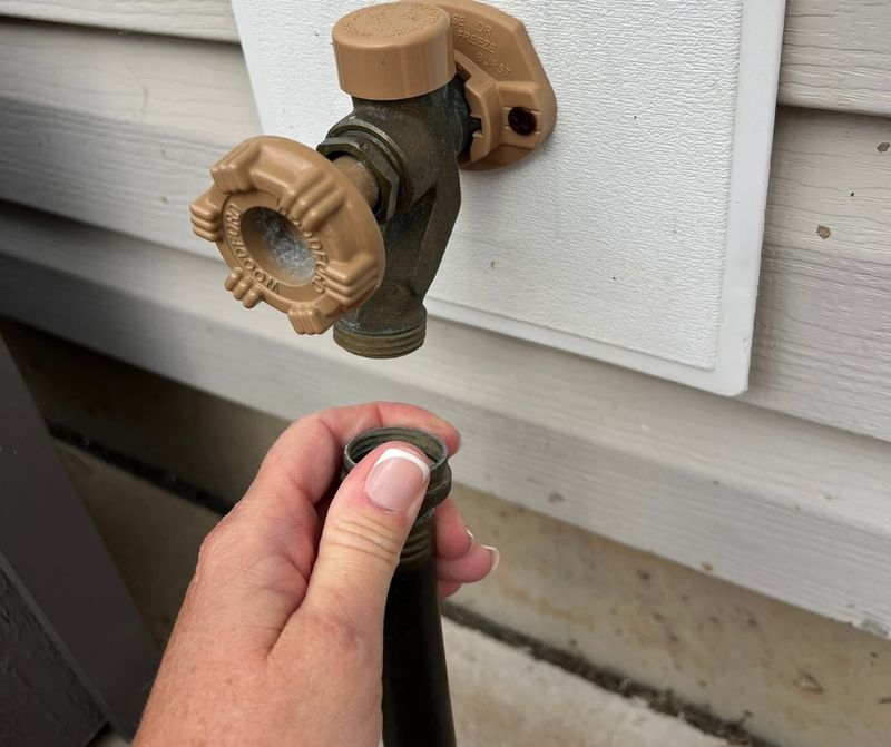 Forgetting To Disconnect And Drain Outdoor Hoses