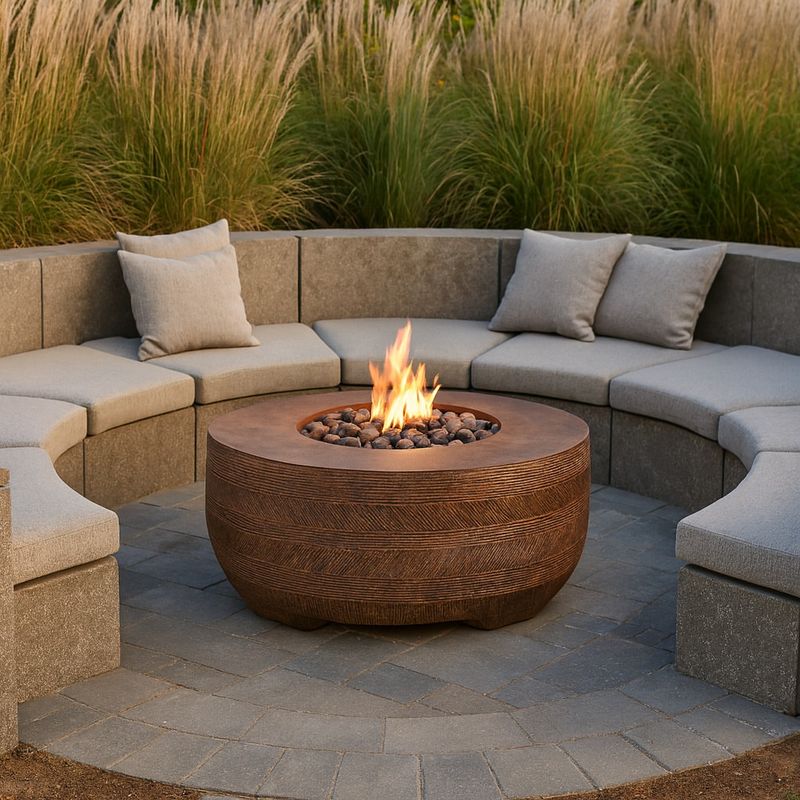 Fire Pit Centered Garden Room