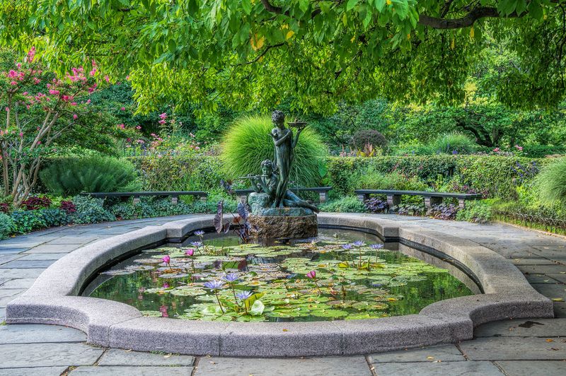 The Conservatory Garden's Secret Tropical Corner At Central Park
