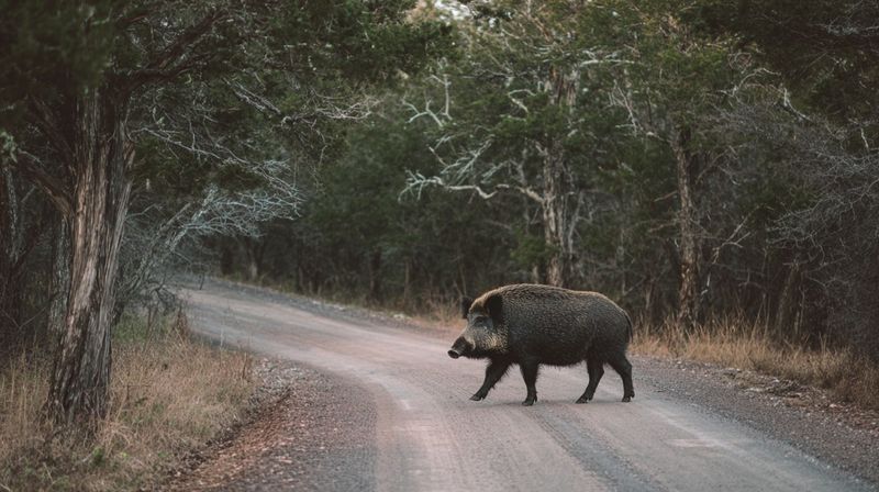 Back Away Slowly And Give The Hog A Clear Escape Route