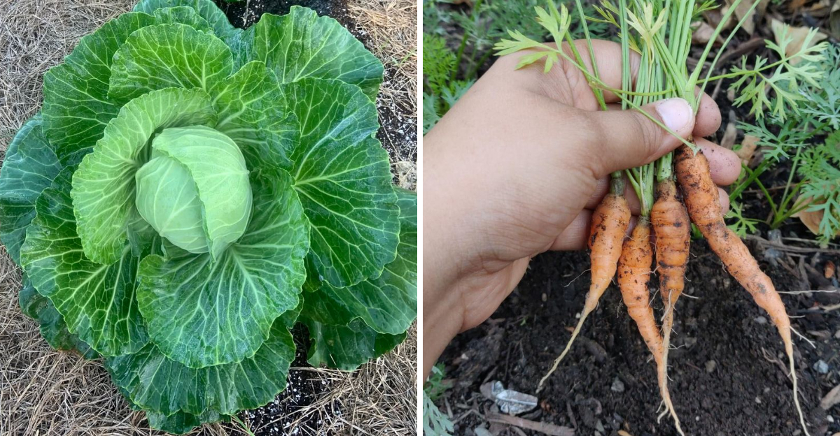 cabbage and carrots