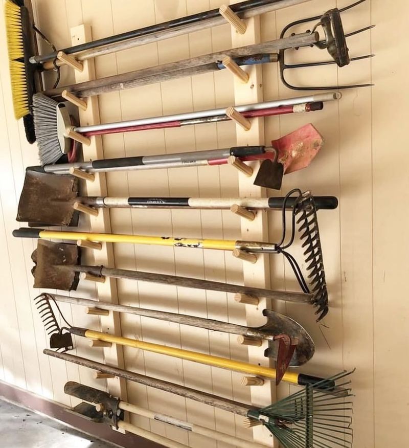 Wall-Mounted Tool Rack
