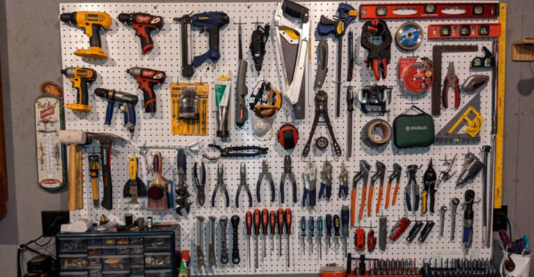 wall mounted tool organization
