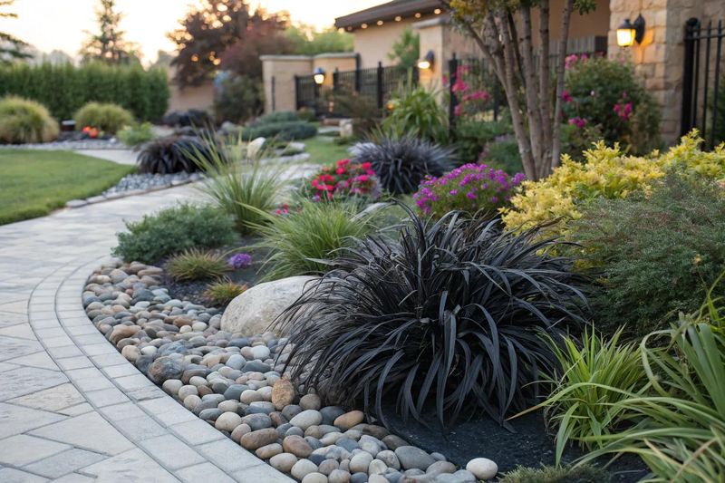 Black Mondo Grass For Sleek Contrast In Any Garden Style