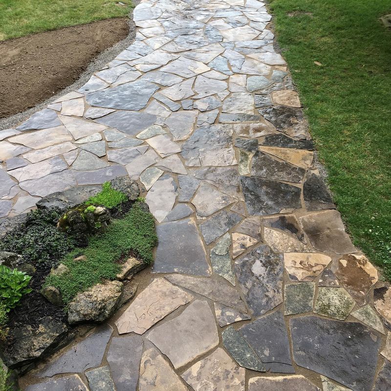 Classic Flagstone Walkway