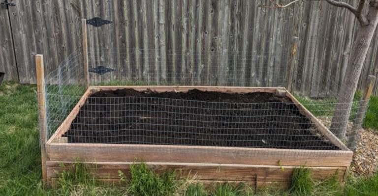 backyard composting area