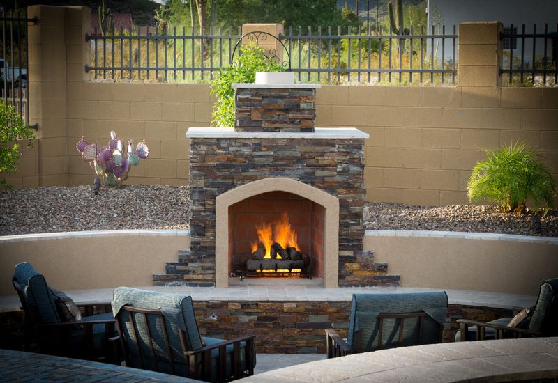 Permanent Outdoor Fireplaces And Fire Pits