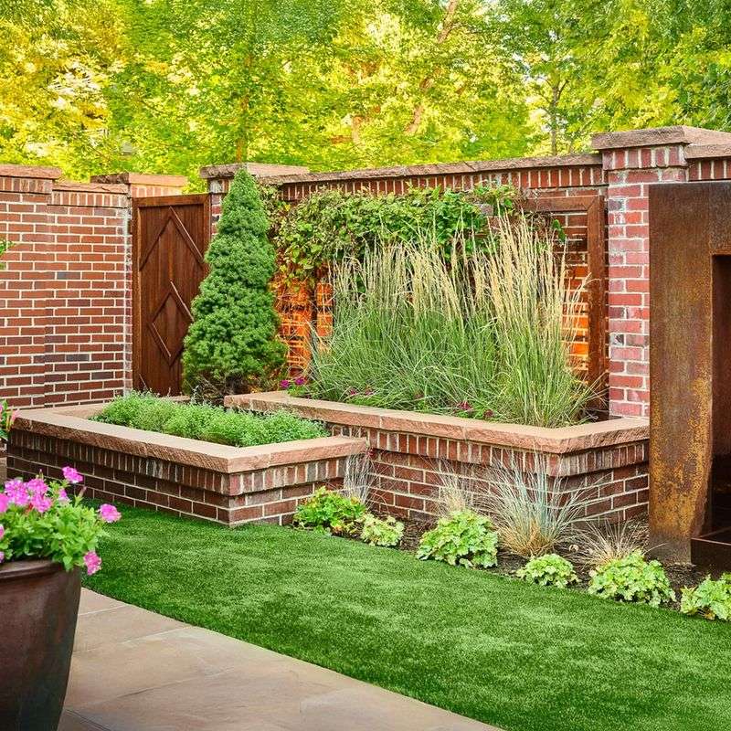 Create Visual Boundaries Using Planters Or Low Walls
