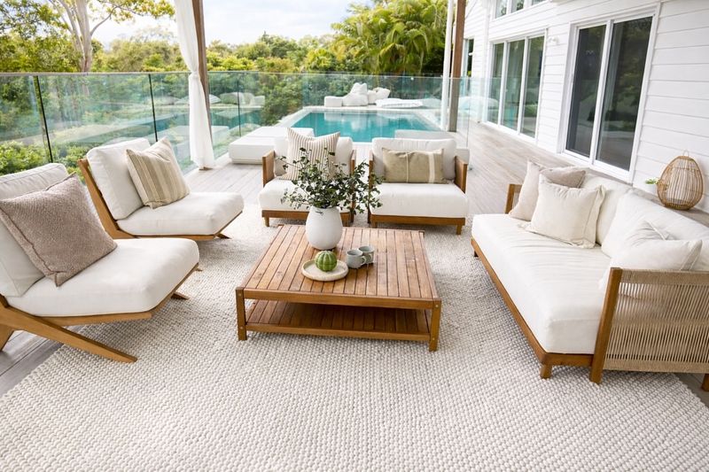 Use Outdoor Rugs To Define The Space Without Trapping Heat