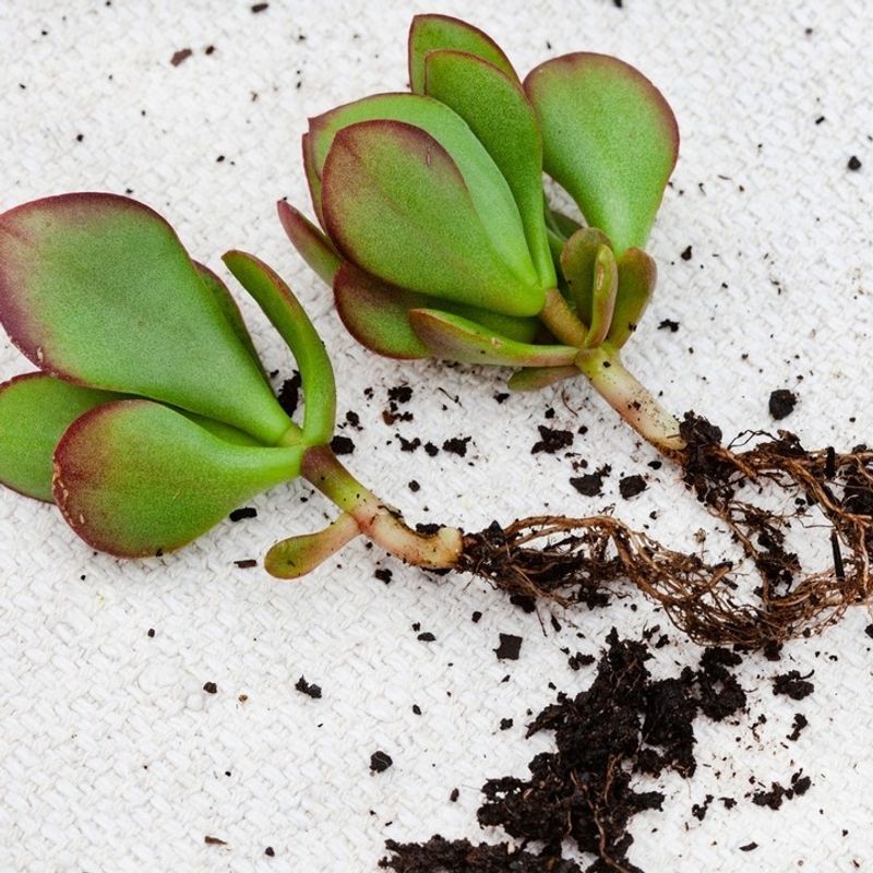 Jade Plant Leaf and Stem Propagation