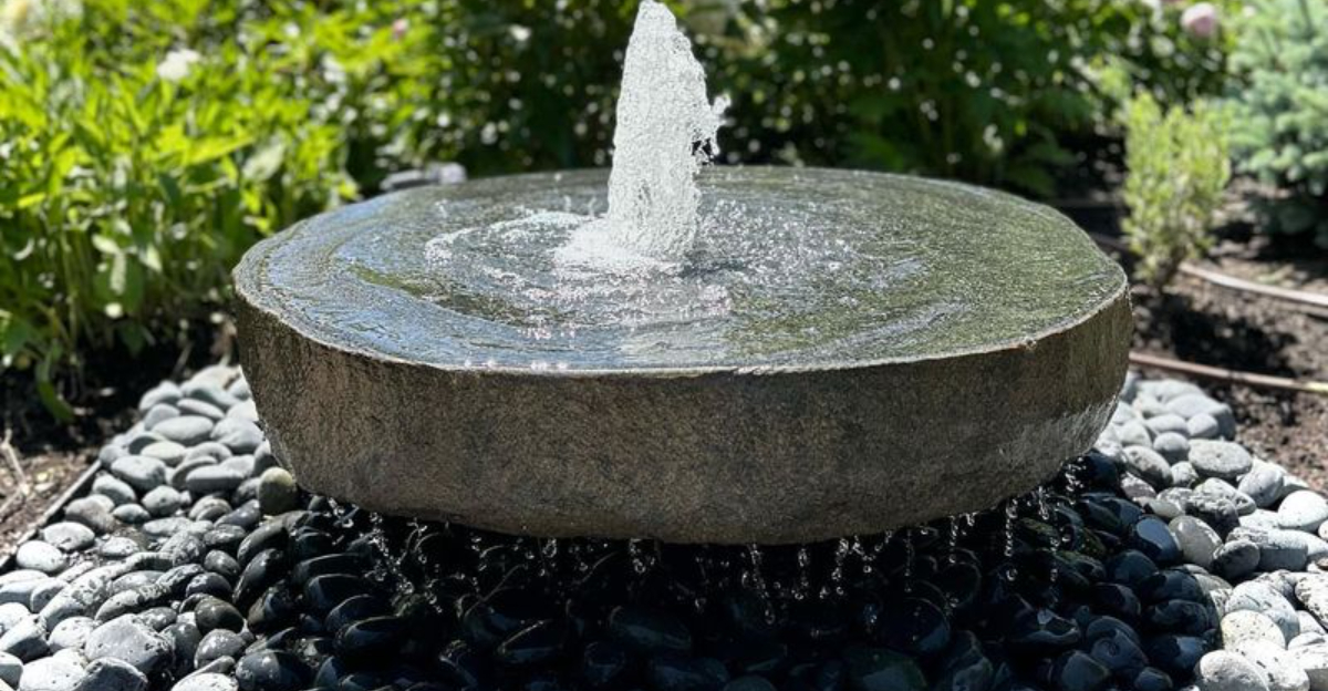 yard fountain