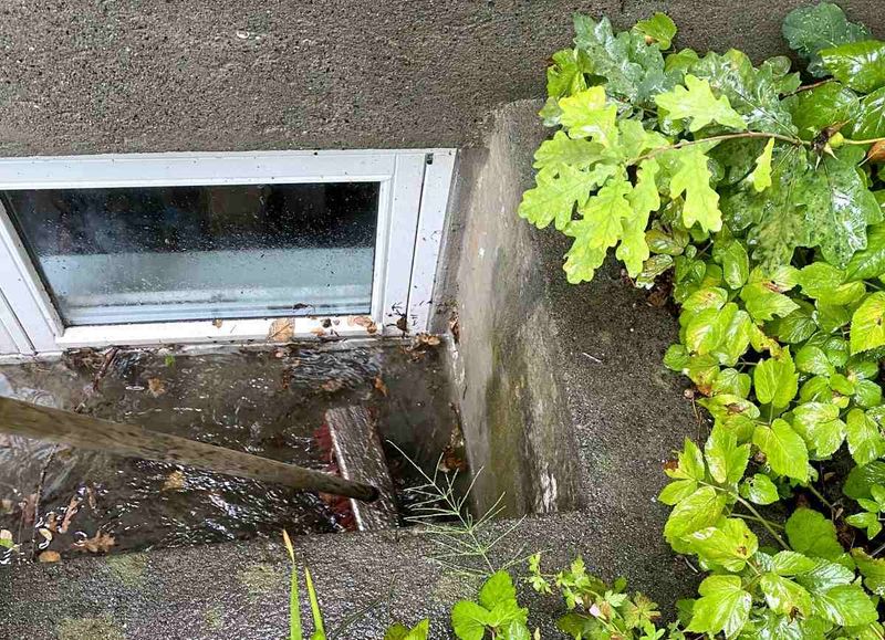 Overflowing Window Wells And Basement Water Entry