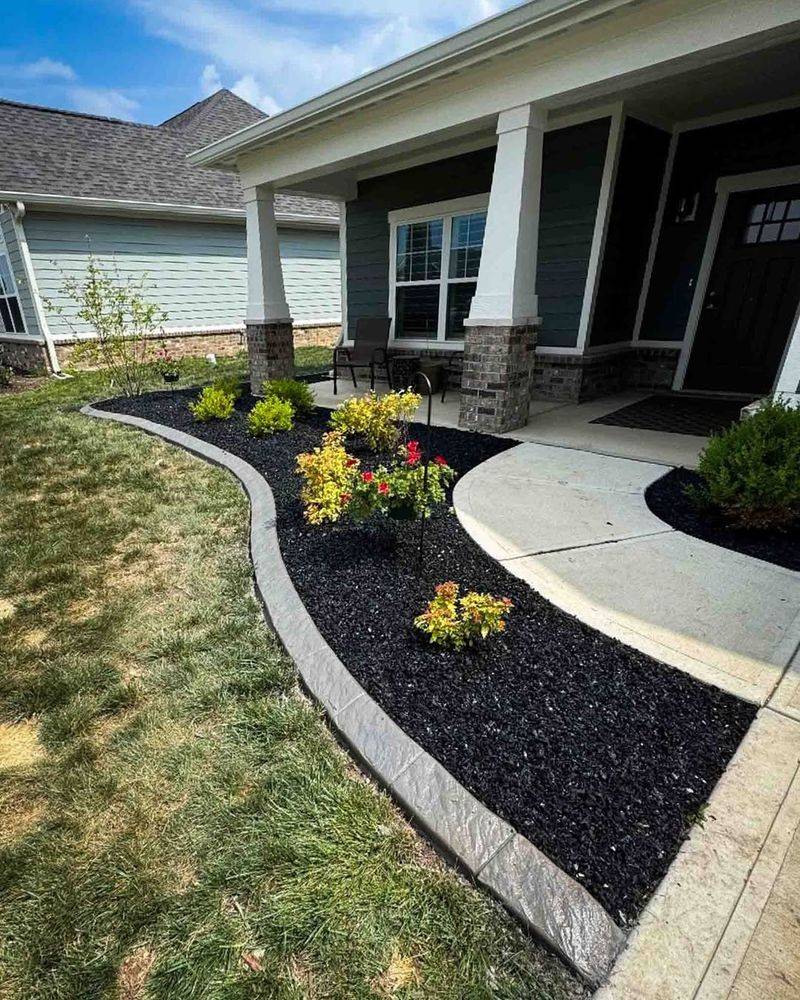 Rubber Mulch Borders