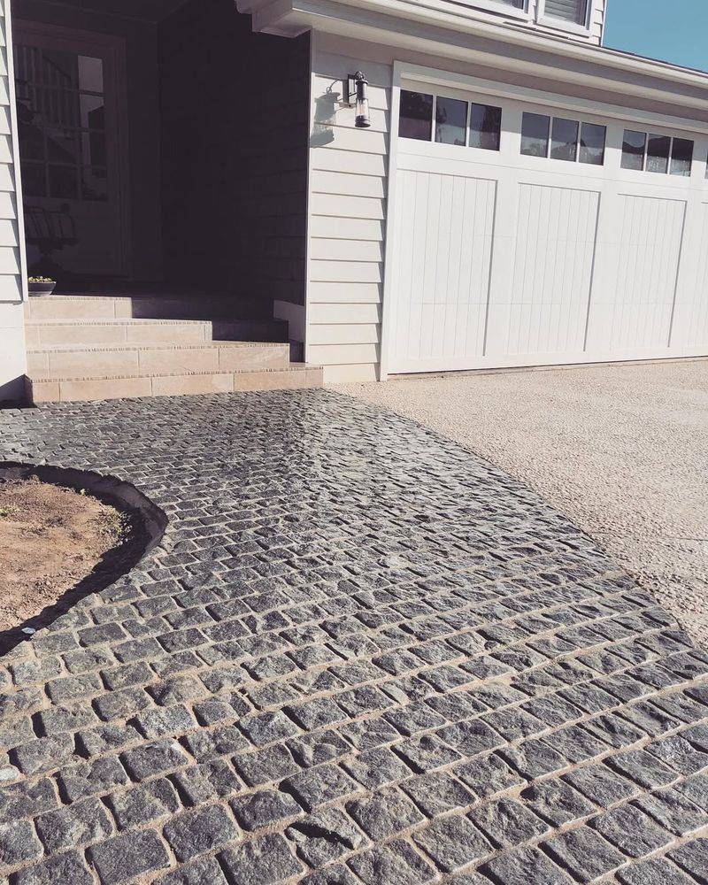 Reclaimed Cobblestone Pathway