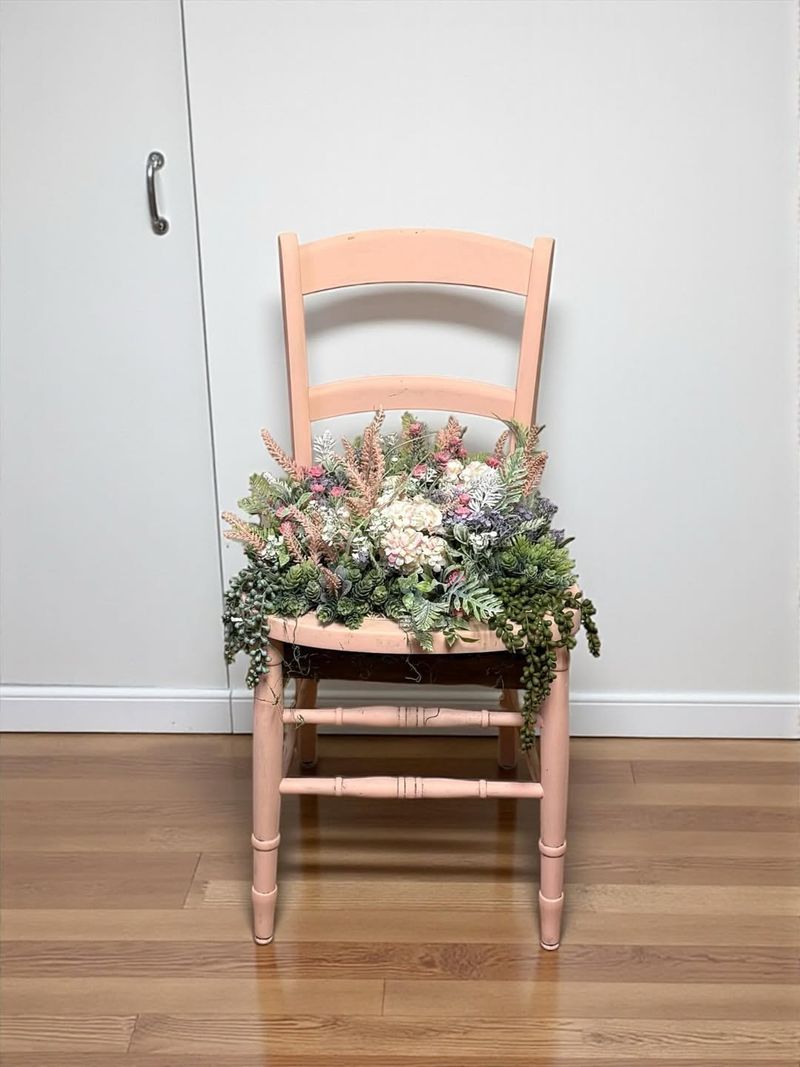 Turn Broken Furniture Into Garden Features