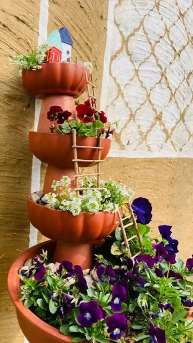 Terracotta Pot Tiered Fountain