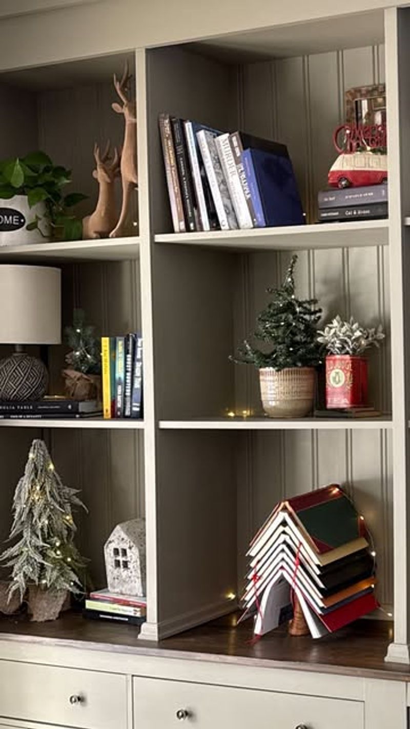 Display Winter-Themed Books And Magazines As Decor