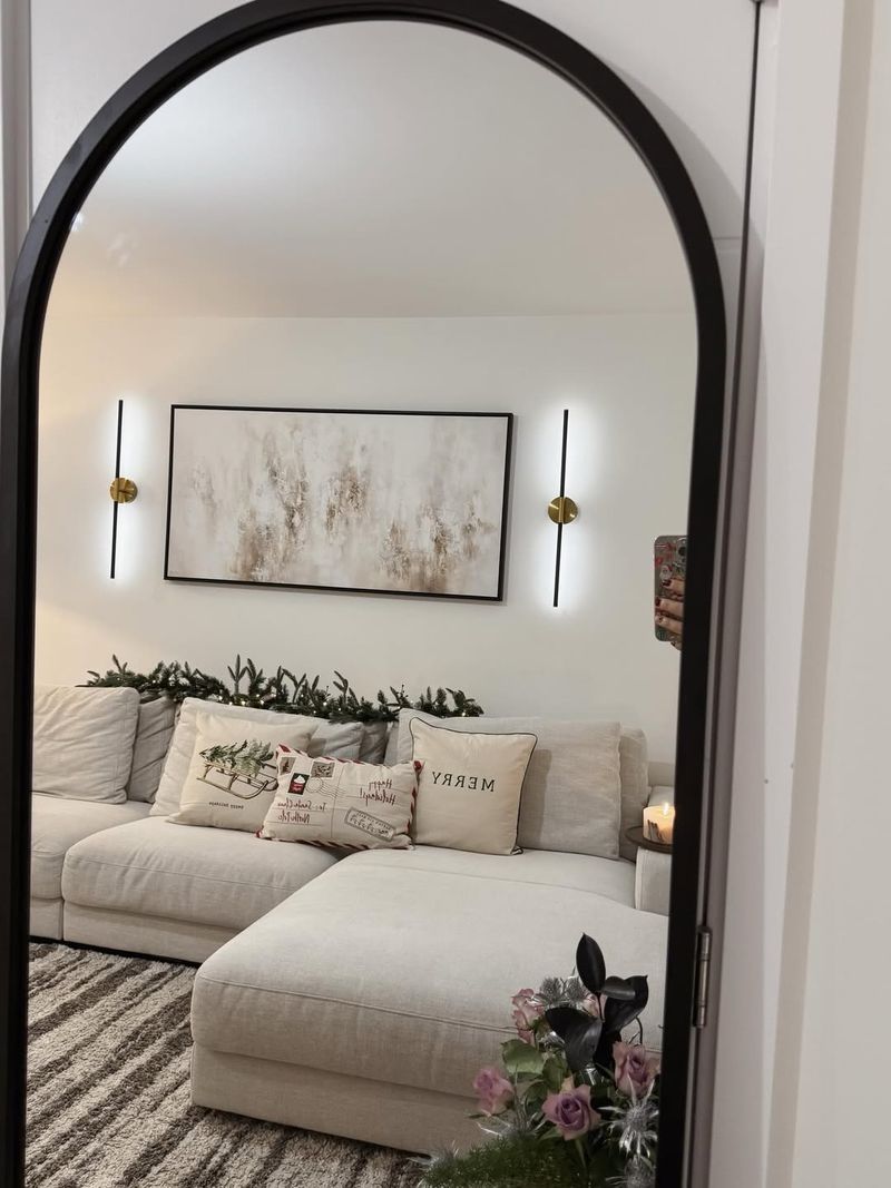 Hang Oversized Mirrors To Reflect Natural Light