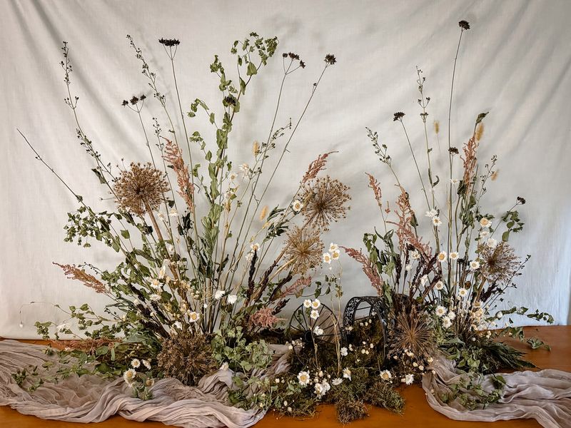 Mix Dried Flowers Into Seasonal Decor