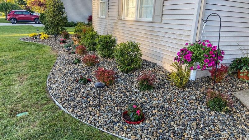 Stone Mulch Beds