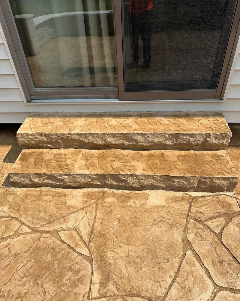 Colored Concrete Stamping