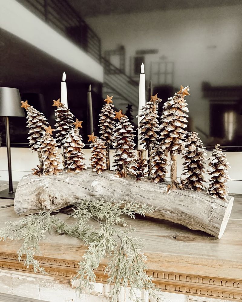 Bring Nature Indoors With Branches, Pinecones, And Birch Bark