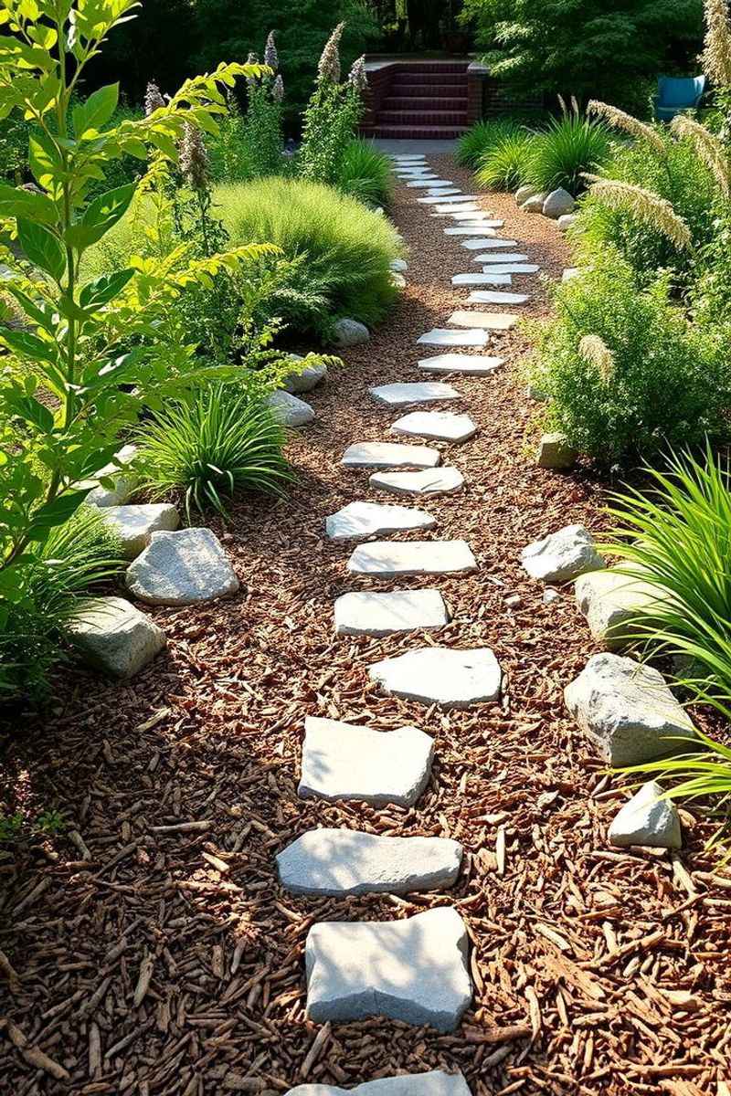 Mulch Garden Paths For Budget-Friendly Charm