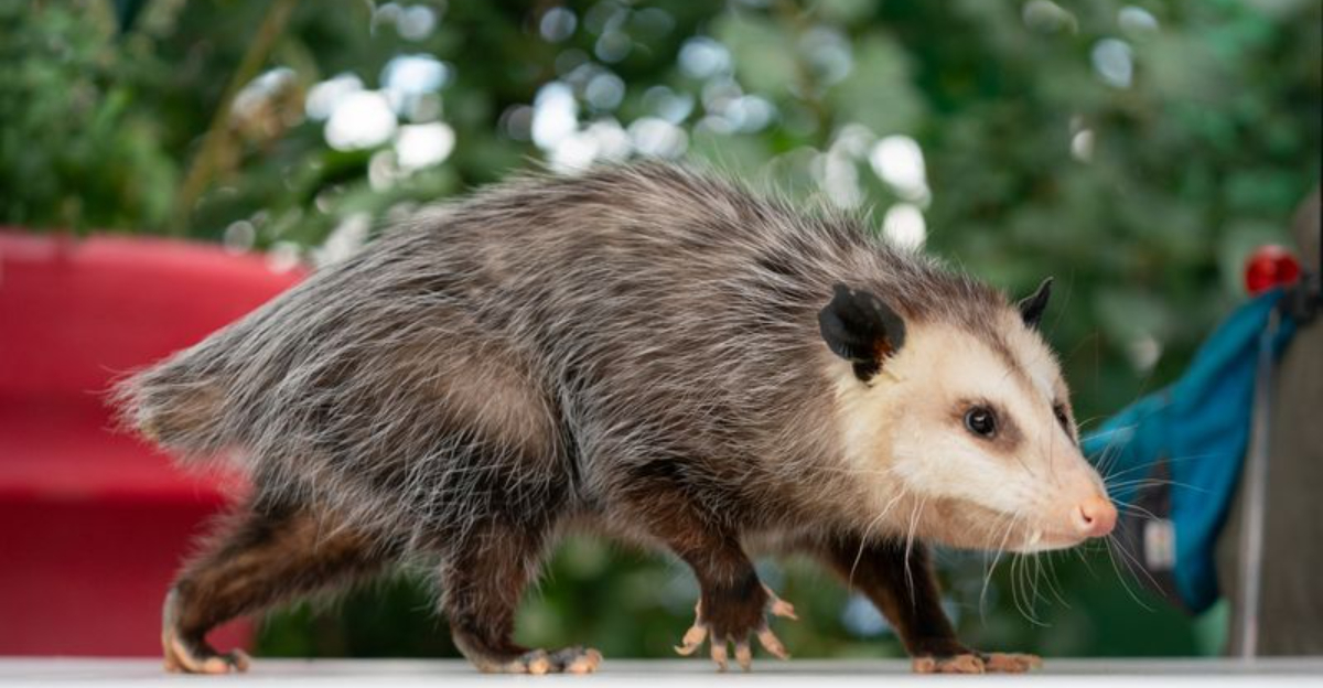 possum walking