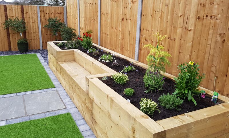 Raised Beds Built Into Fences Or Walls