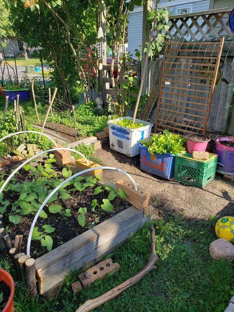 Raised Bed Gardens with Reclaimed Materials