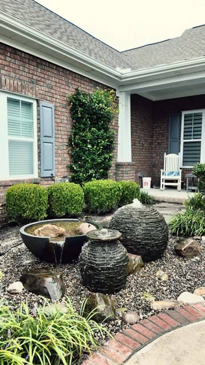 Stacked Slate Spillway Fountain
