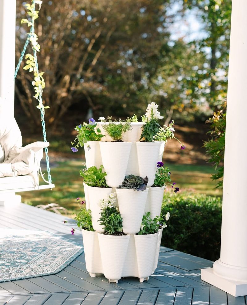 Old Planters Work Better When Raised Off The Ground