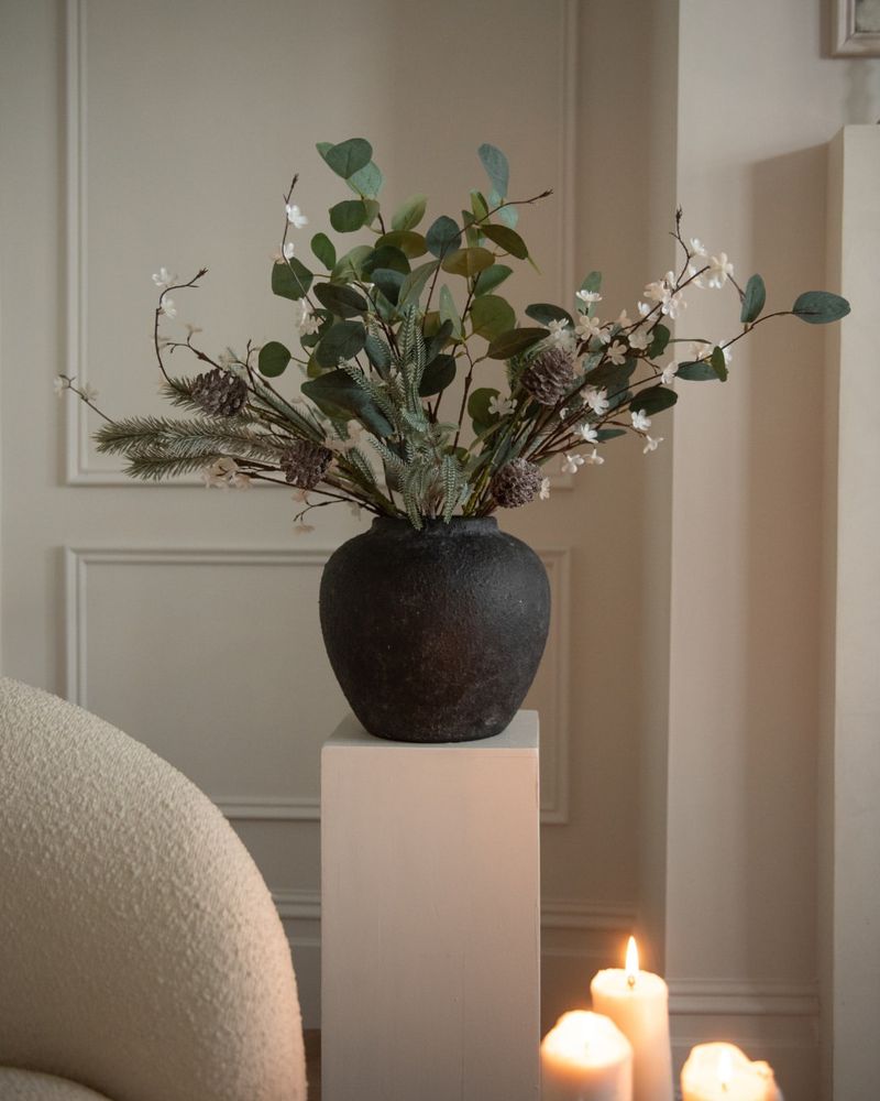 Arrange Winter Greenery In Simple Vases