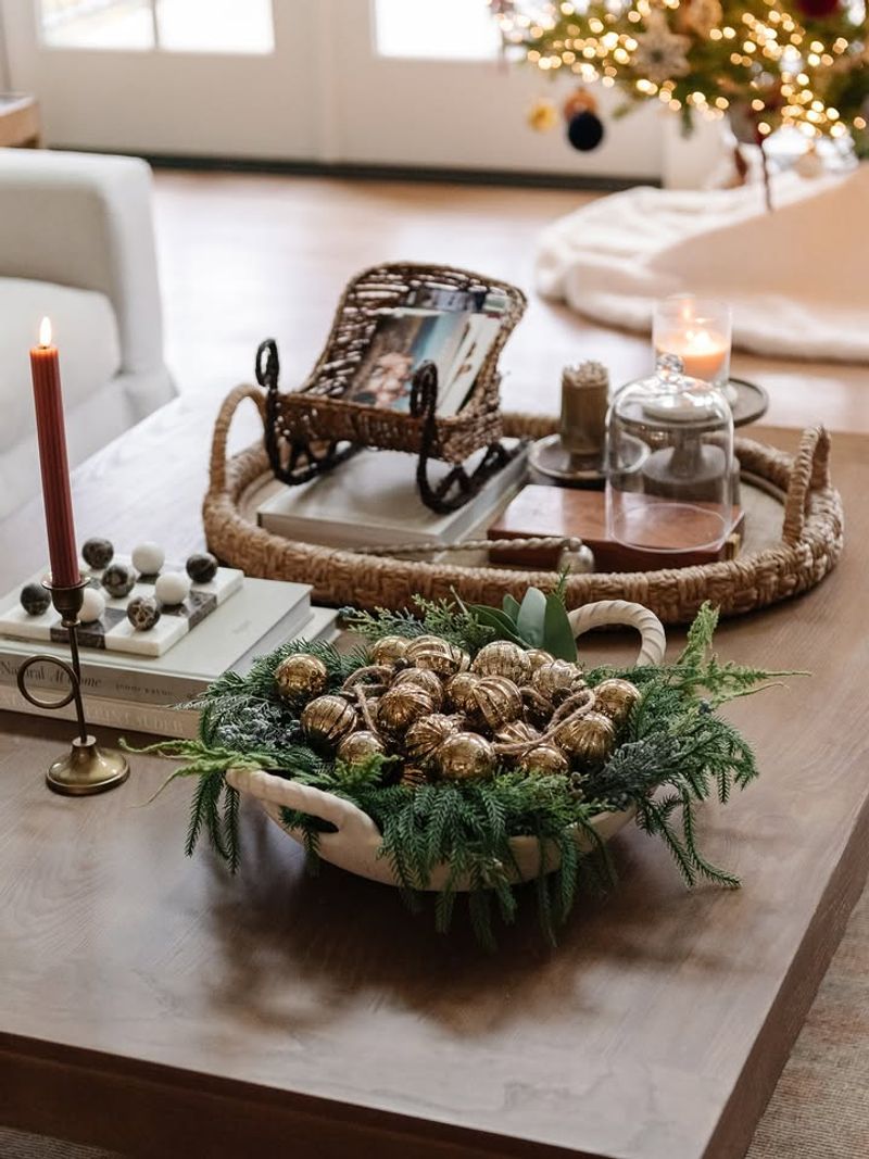 Decorative Bowls And Trays On Coffee Tables