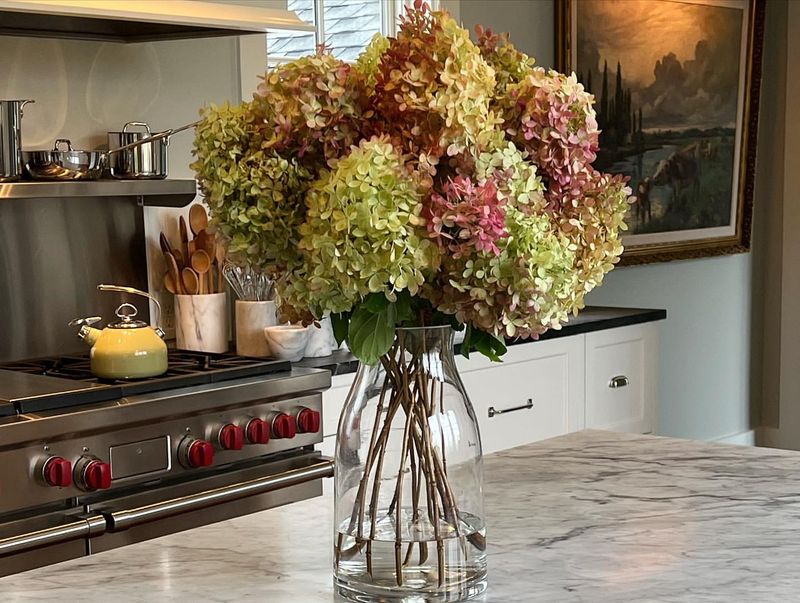 Dried Garden Materials Replace Holiday Greenery