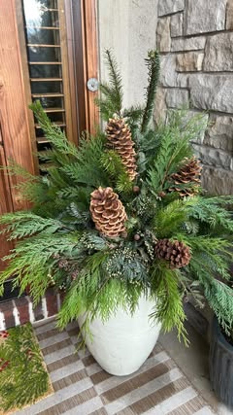 Porch Pots Transition Toward Late Winter Use