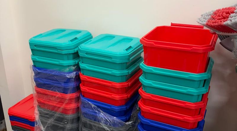 Stackable Clear Storage Bins