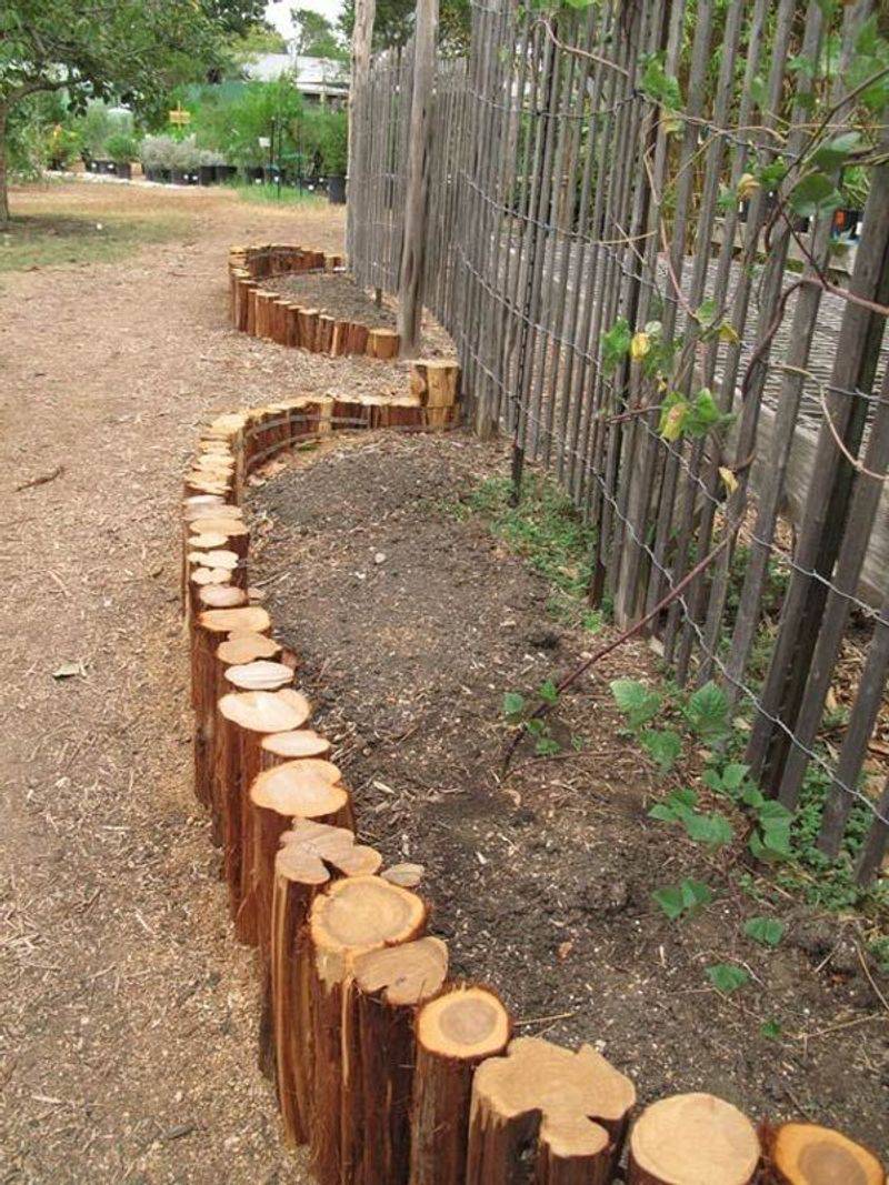 Wooden Log Borders