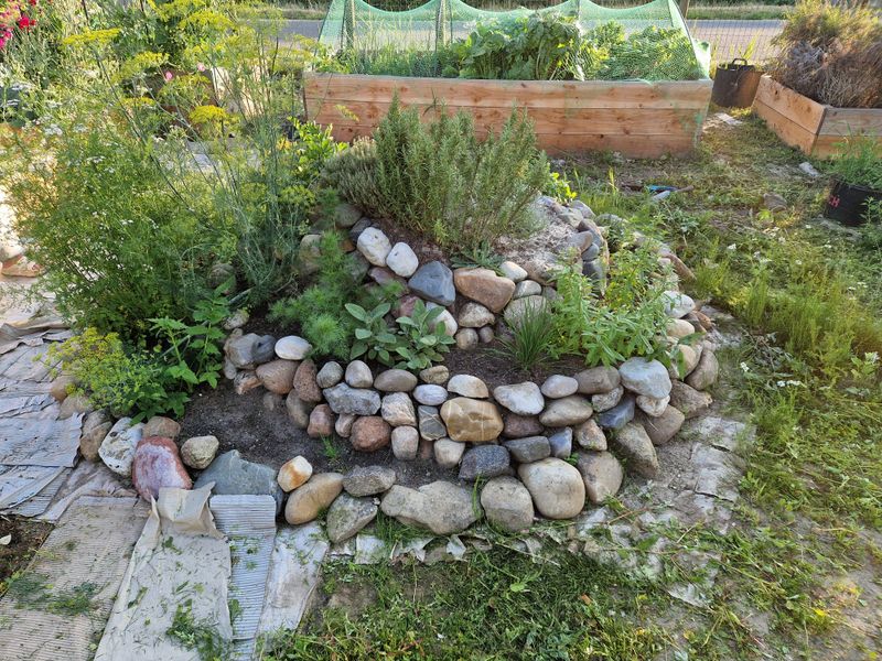 Herb Spirals and Compact Herb Gardens Replace Sprawling Plots