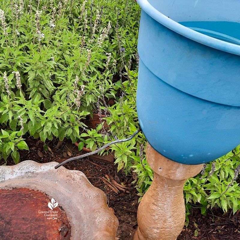Vintage Watering Can Fountain Tower