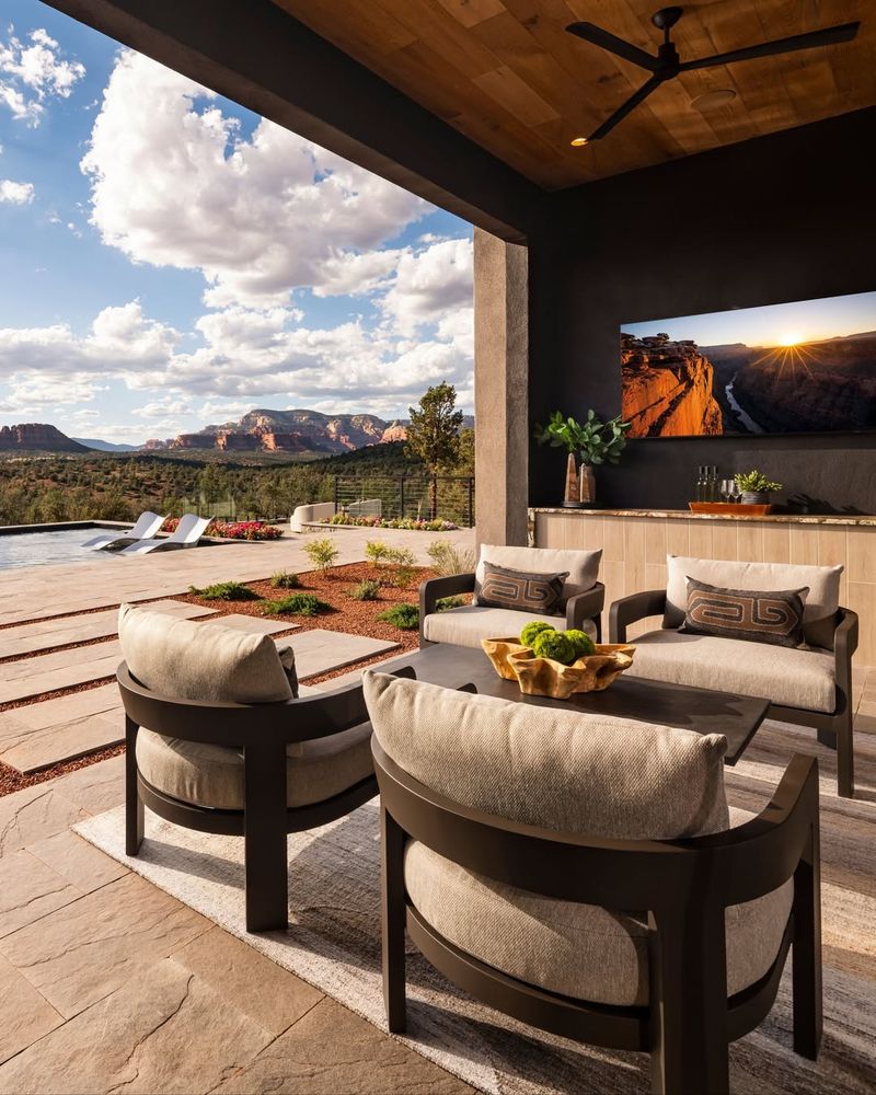 Outdoor Living Spaces With Desert Modern Furniture