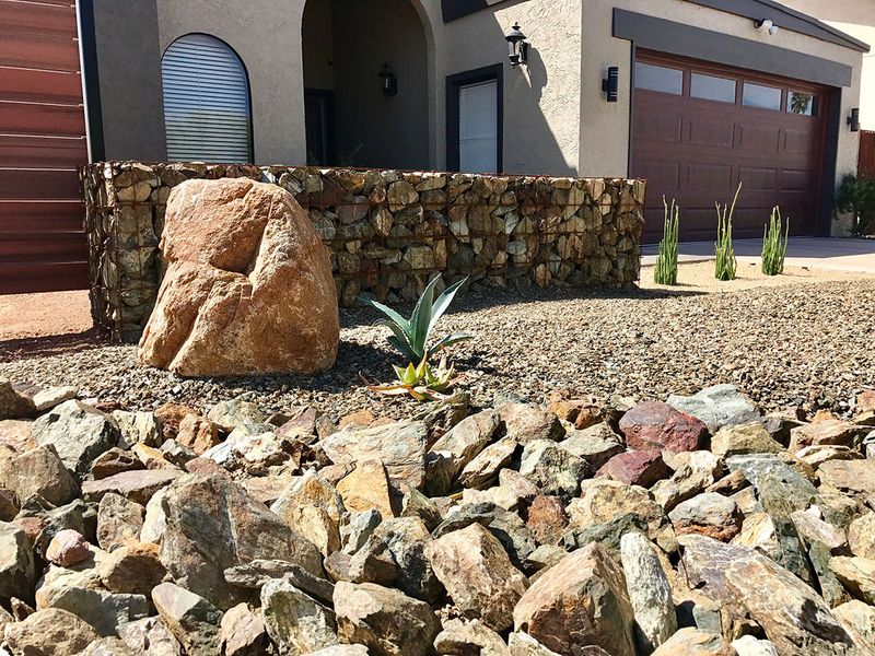 Decorative Rock And Gravel Groundcover