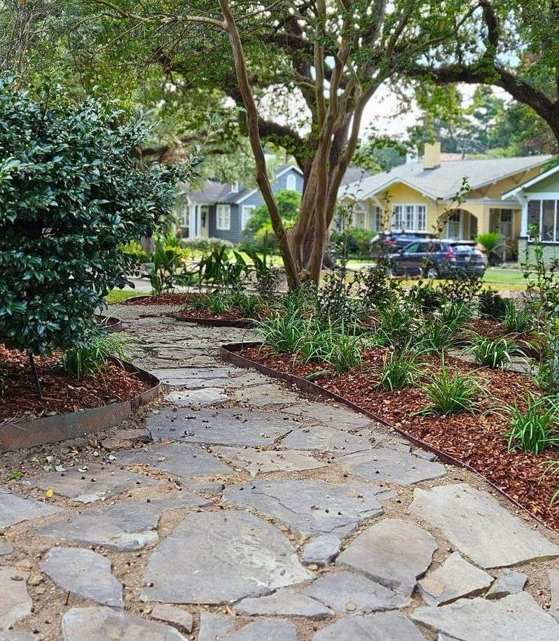 Stone Pathways Create Natural Flow